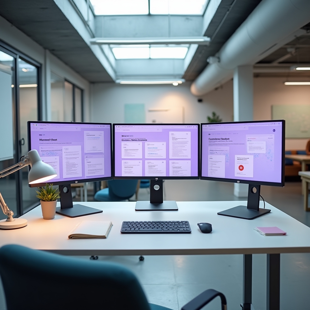 Übersicht der modularen Kursstruktur auf einem digitalen Lernboard